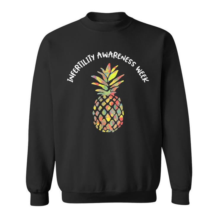 Hope Pineapple We Wear Orange Infertility Awareness Week  Sweatshirt