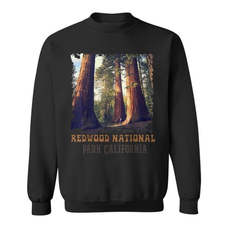 Humboldt Redwoods Retro Us California State Vintage Parks  Sweatshirt