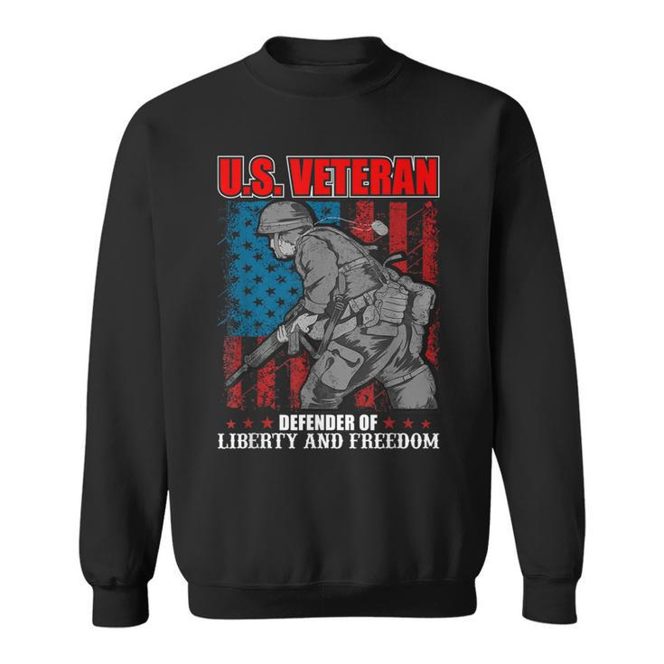 I Am A Dad Grandpa And A Veteran Nothing Scares Me Usa  V4 Sweatshirt