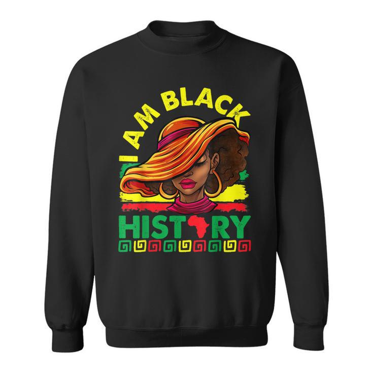 I Am The Strong African Queen Girls Black History Month  V9 Sweatshirt