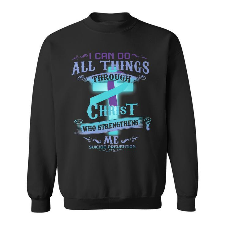 I Can Do All Things Through Christ Who Strengthens Me Nurse   V3 Sweatshirt
