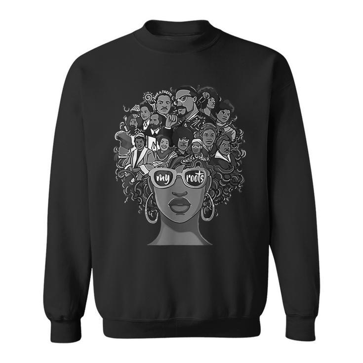 I Love My Roots Back Powerful Black History Month Pride Dna  Men Women Sweatshirt Graphic Print Unisex