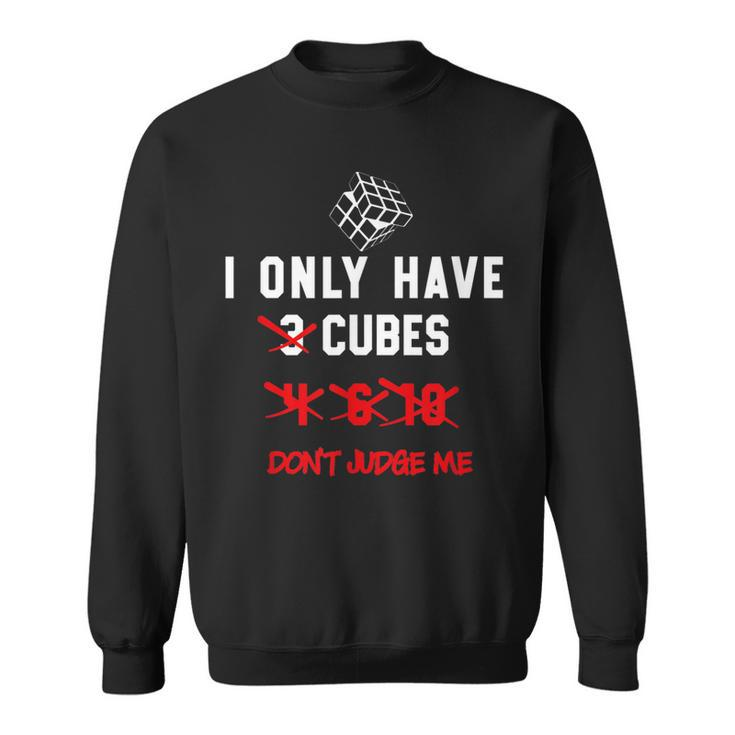 I Only Want Puzzle Cube Funny Speed Cubing Youth Math  Sweatshirt