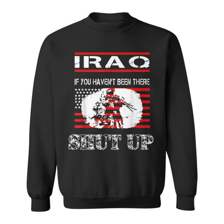Iraq T  Veteran Soldier Military Desert Shield  Sweatshirt