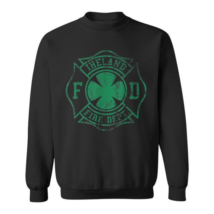 Irish Fire Fighter Maltese Cross Ireland Department  Sweatshirt
