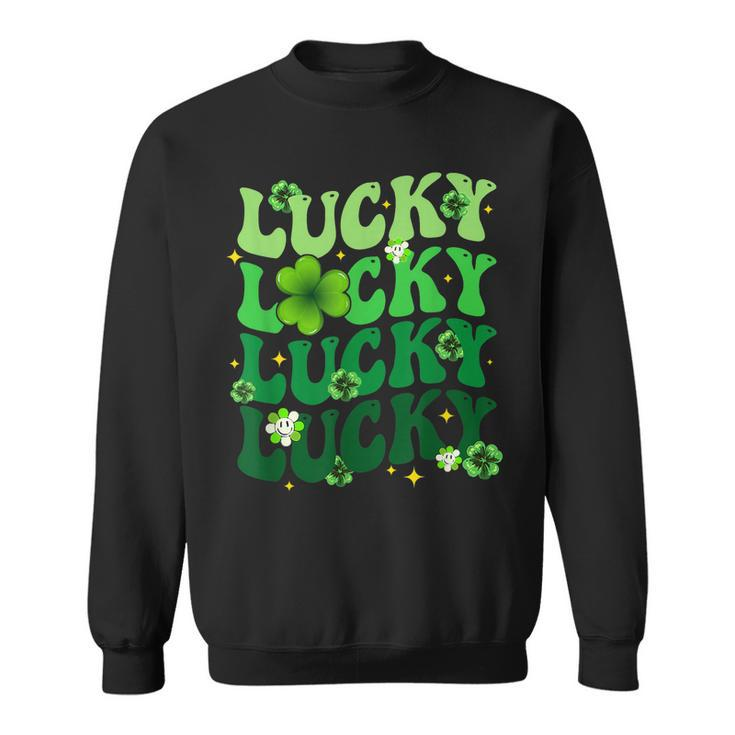 Irish Lucky Shamrock Green Clover St Patricks Day Patricks  Sweatshirt