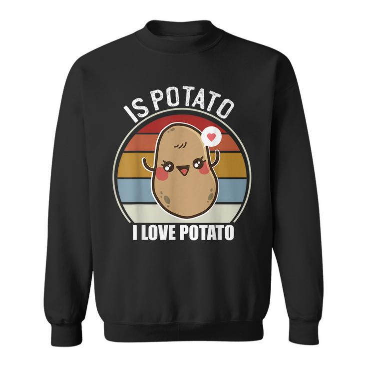 Is Potato In Television As Seen On Late Night Kawaii Potato Sweatshirt