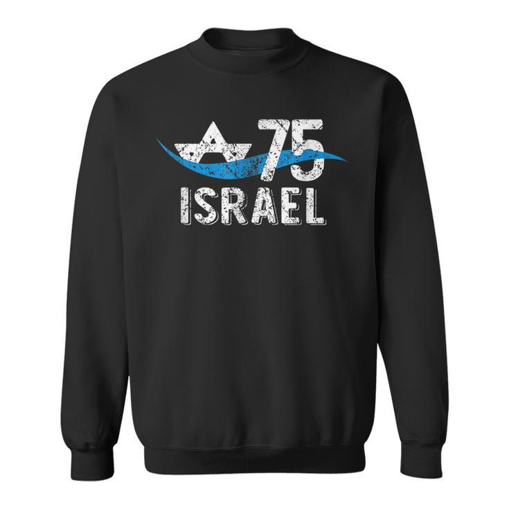Israel 75Th Anniversary 2023 Jewish State Israeli Flag  Sweatshirt