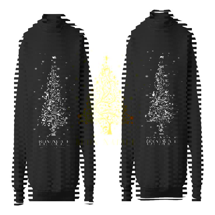 Italian Christmas Tree Italy Ornament Decoration Star Xmas Men Women Sweatshirt Graphic Print Unisex