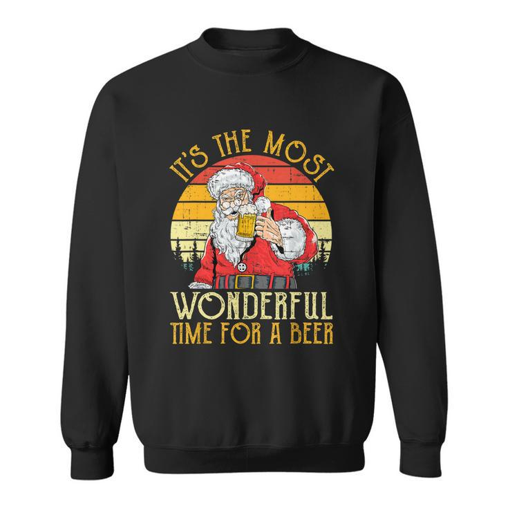 Its The Most Wonderful Time For A Beer Christmas Men Xmas Tshirt Sweatshirt