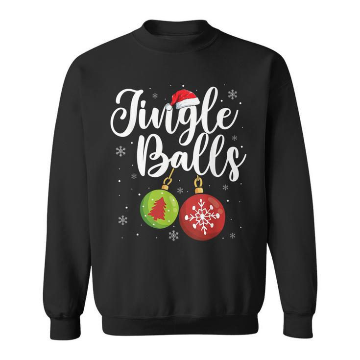 Jingle Balls Christmas Funny Matching Couple Chestnuts V2 Men Women Sweatshirt Graphic Print Unisex