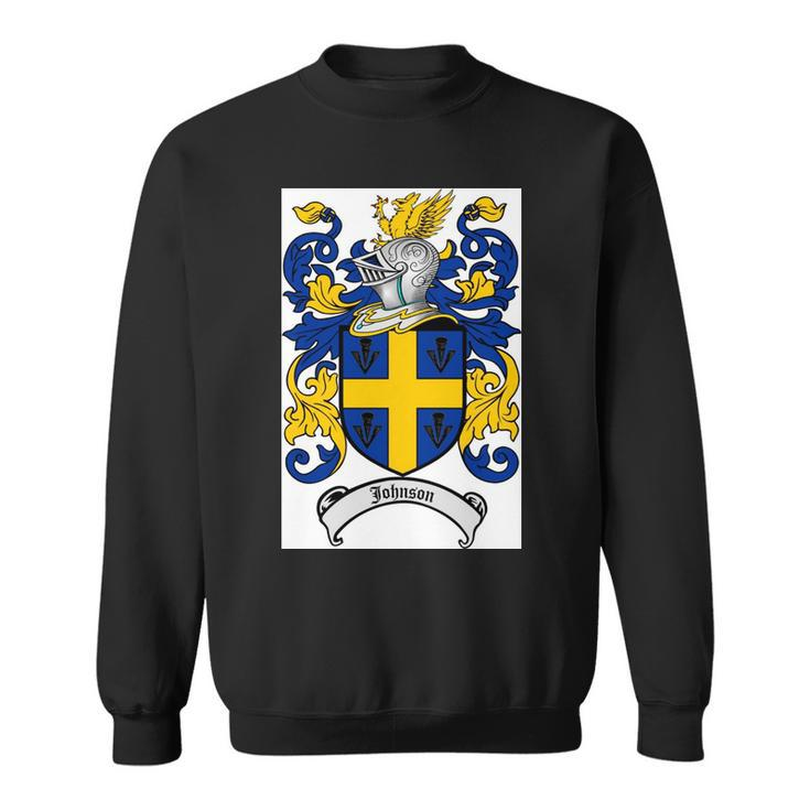 Johnson Family Crest - Coat Of Arms  Sweatshirt