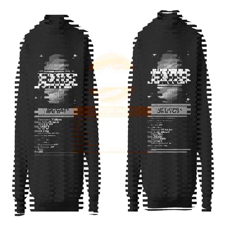 Jupiter Facts - Jupiter Planet Space Lover Sweatshirt