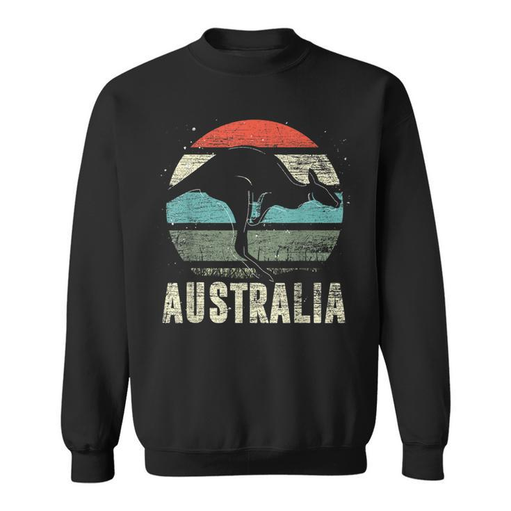 Kangaroo Aussie Zoo Animal Lover Retro Australia  Sweatshirt