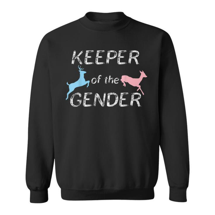 Keeper Of The Gender Reveal Buck Or Doe Party Idea Sweatshirt