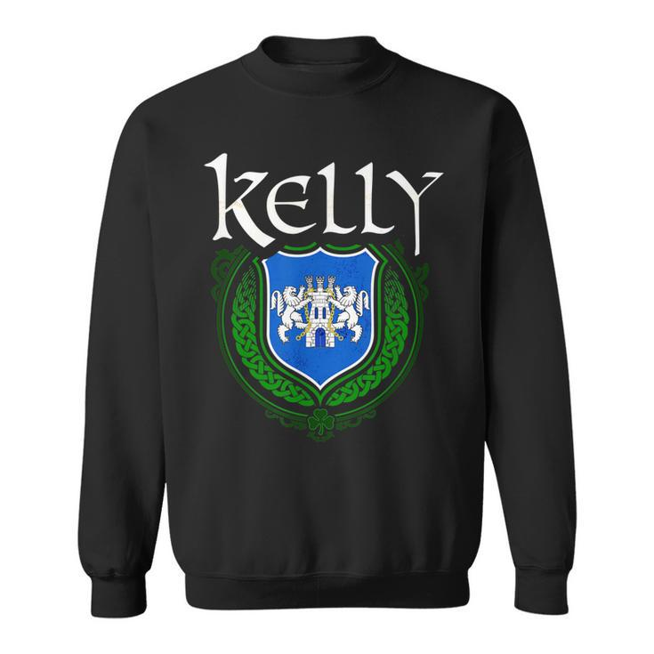 Kelly Surname Irish Last Name Kelly Family Crest  Sweatshirt