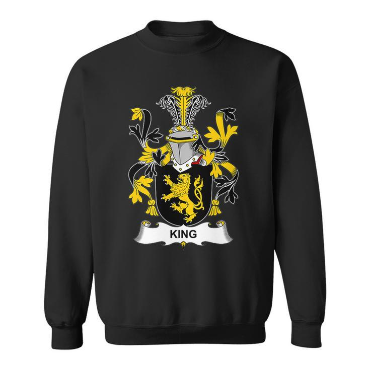 King Coat Of Arms  Family Crest  Sweatshirt