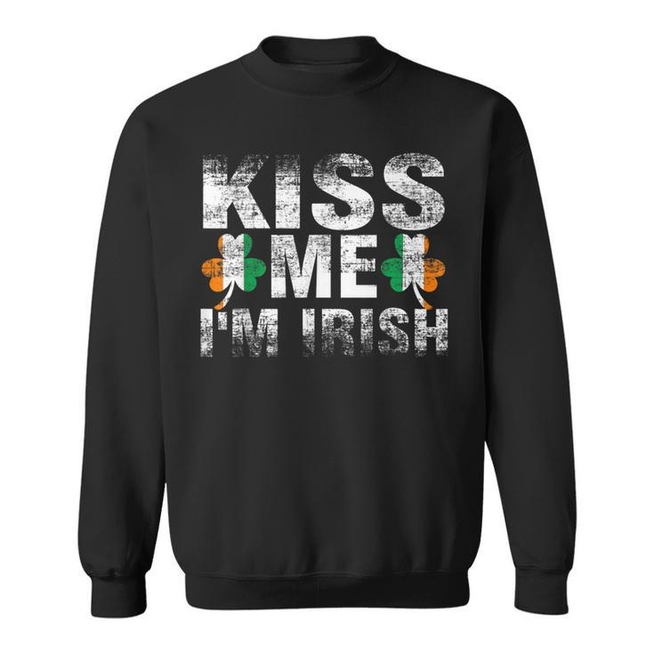 Kiss Me Im Irish Flag Saint Patrick Day Shamrock Gifts  Sweatshirt