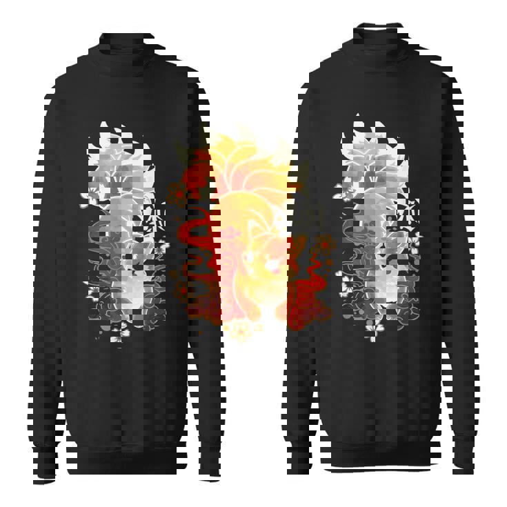 Kitsune Fox Animal Cute Japanese Anime Kawaii Fox Sweatshirt