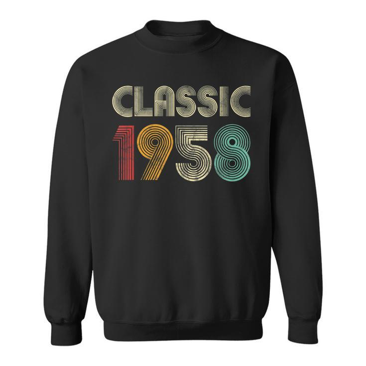 Klassisch 1958 Vintage 65 Geburtstag Geschenk Classic Sweatshirt