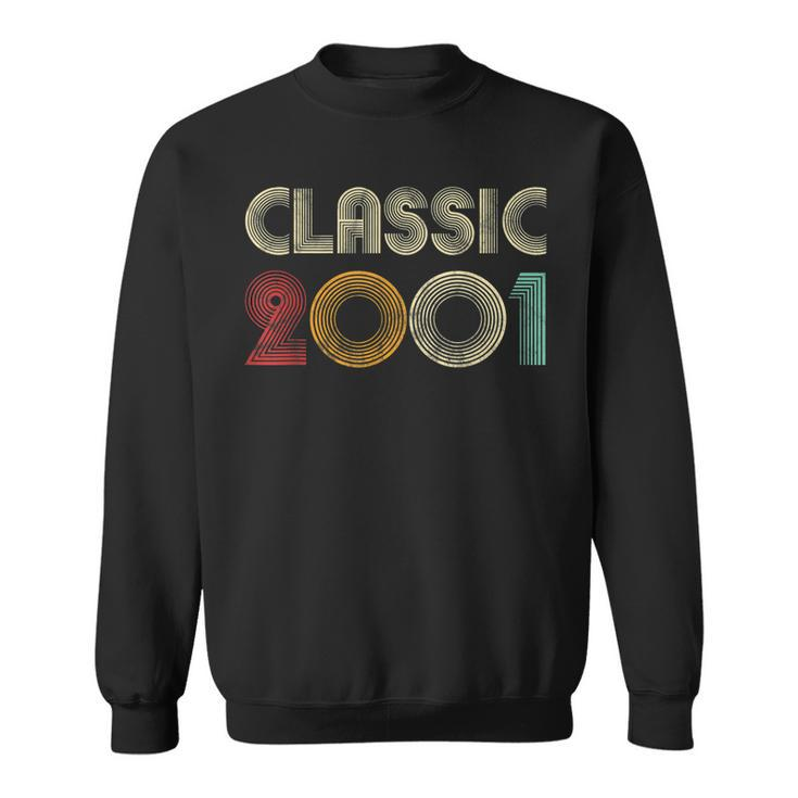 Klassisch 2001 Vintage 22 Geburtstag Geschenk Classic Sweatshirt