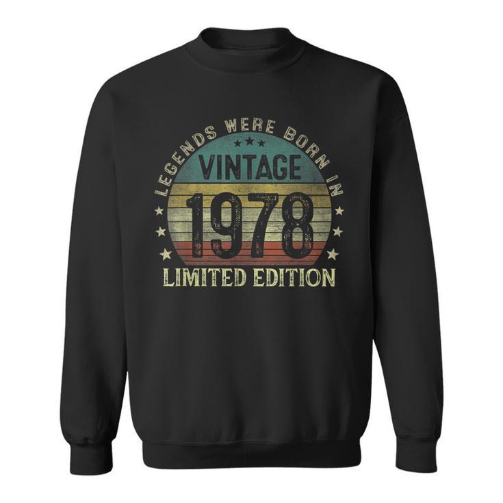 Legenden 1978 Geburtstags-Sweatshirt, Einzigartiges 45. Geburtstagsgeschenk