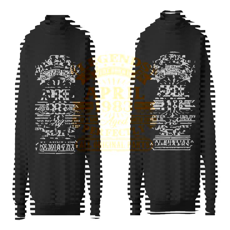 Legenden Wurden Im April 1983 Geschenk 40 Geburtstag Mann V7 Sweatshirt