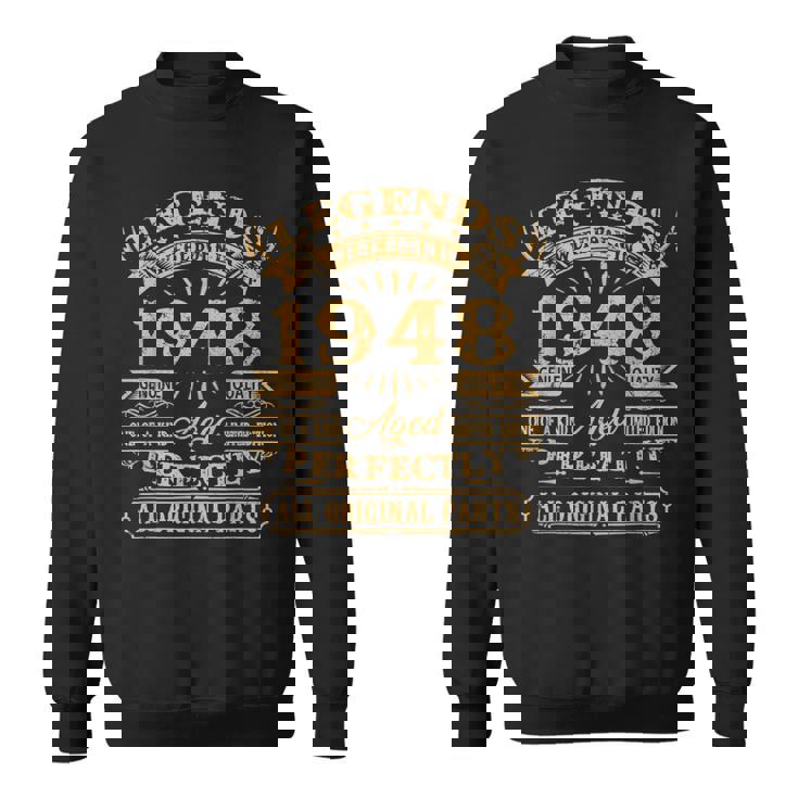 Legends Born In 1948 Vintage 75Th Birthday 75 Years Old V2 Sweatshirt Legends Born In 1948 Vintage 75Th Birthday 75 Years Old V2 Sweatshirt