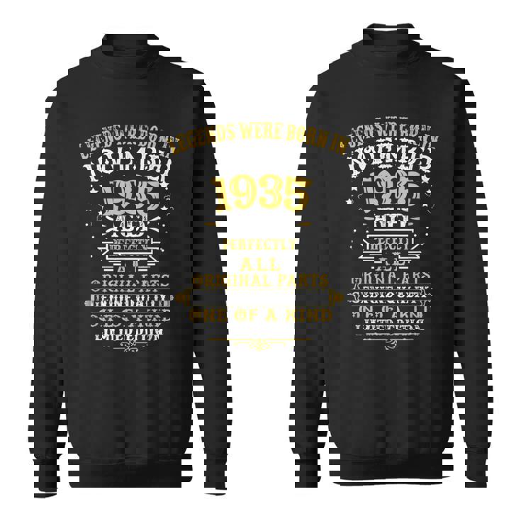 Legends Were Born In November 1935 87 Geburtstag Geschenke Sweatshirt