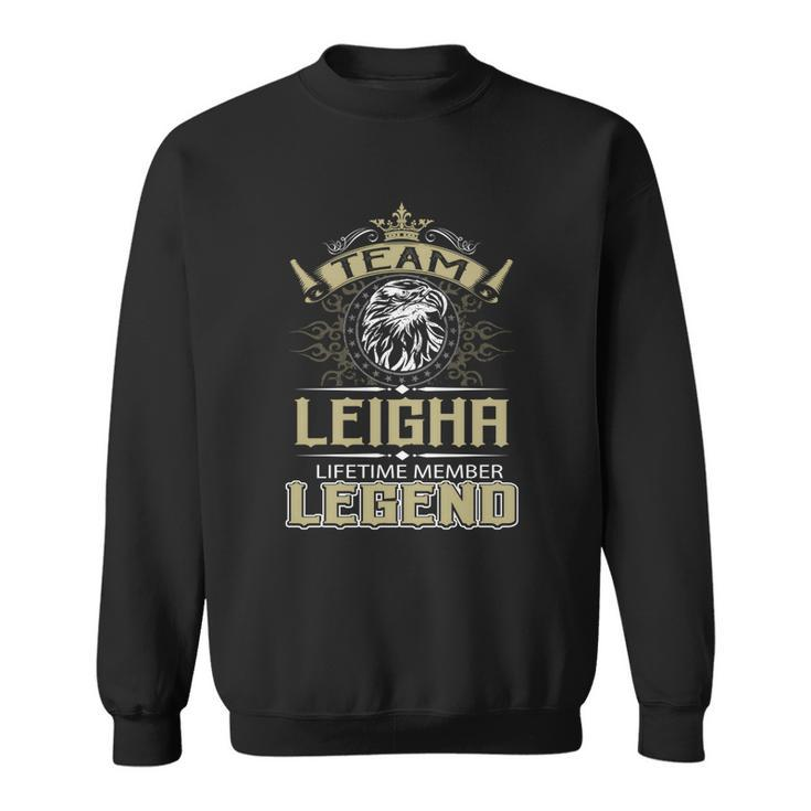 Leigha Name  - Leigha Eagle Lifetime Member Sweatshirt