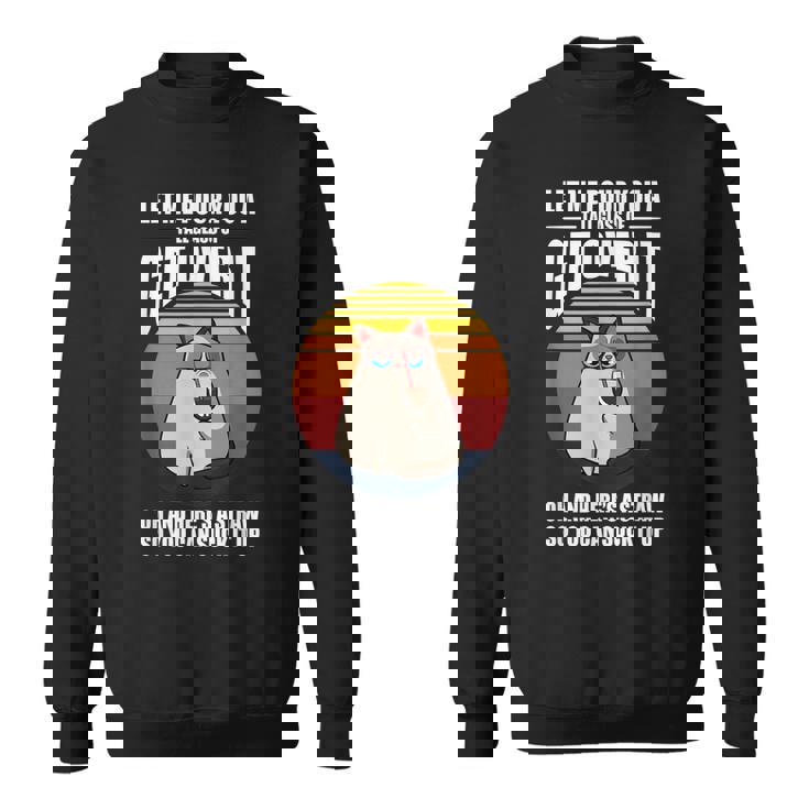 Let Me Pour You A Tall Glass Cat Kitten Funny  Sweatshirt