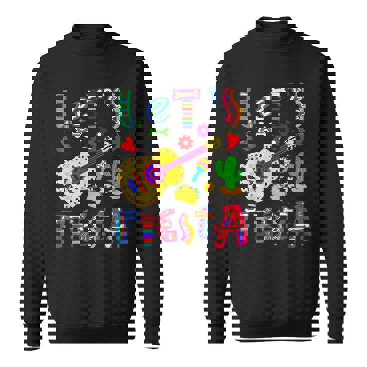 Lets Fiesta Cinco De Mayo Mexican Guitar Fiesta Sweatshirt