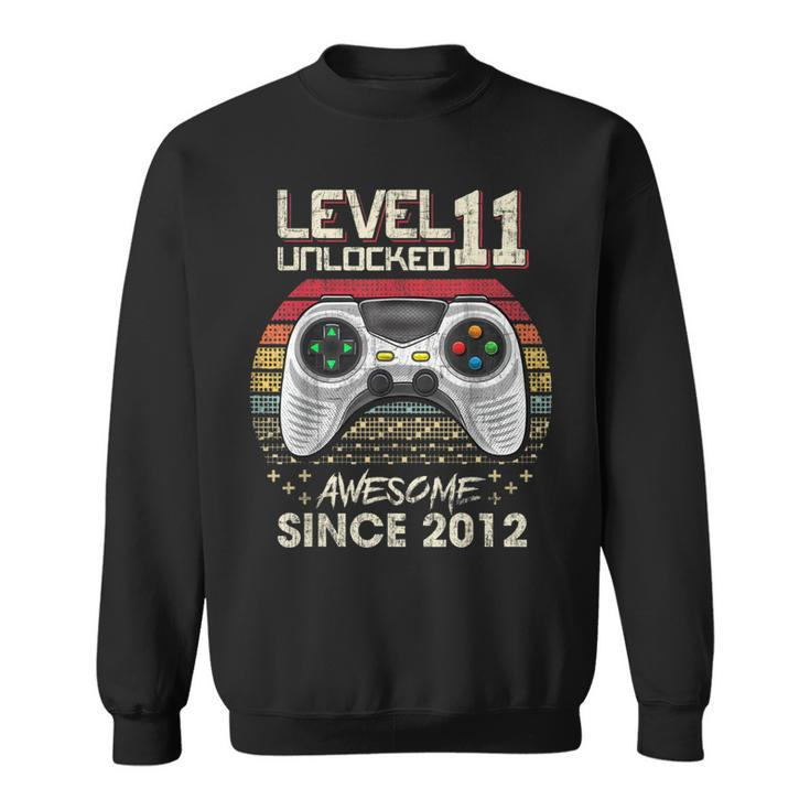 Level 11 Unlocked Awesome Since 2012 11Th Birthday Gaming  V2 Sweatshirt