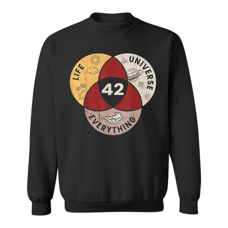 Life The Universe And Everything 42 Answer To Life  Sweatshirt