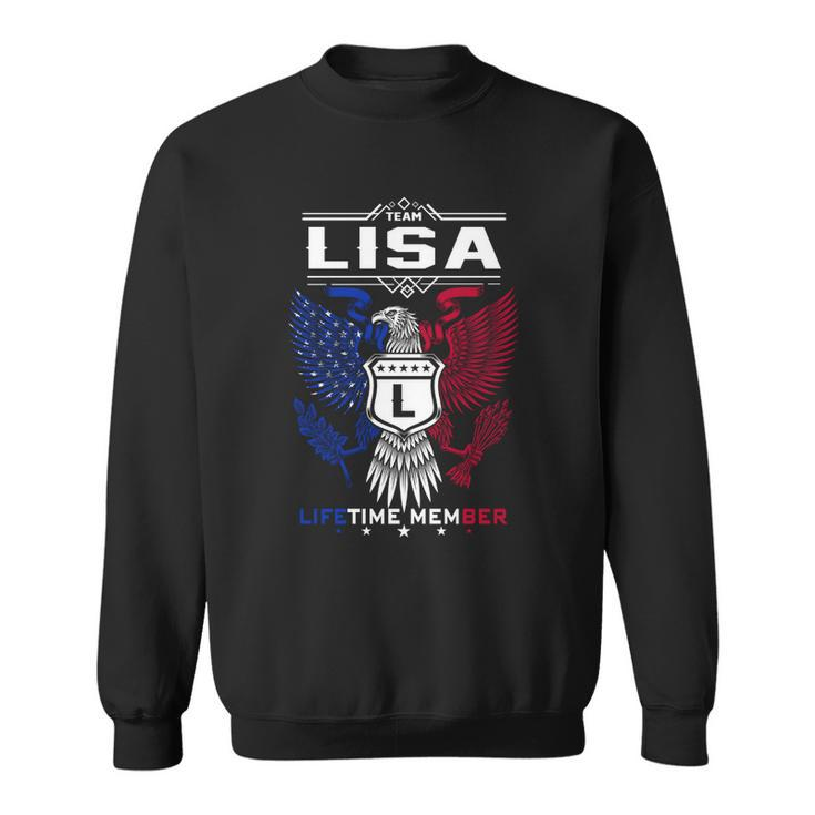 Lisa Name  - Lisa Eagle Lifetime Member Gif Sweatshirt