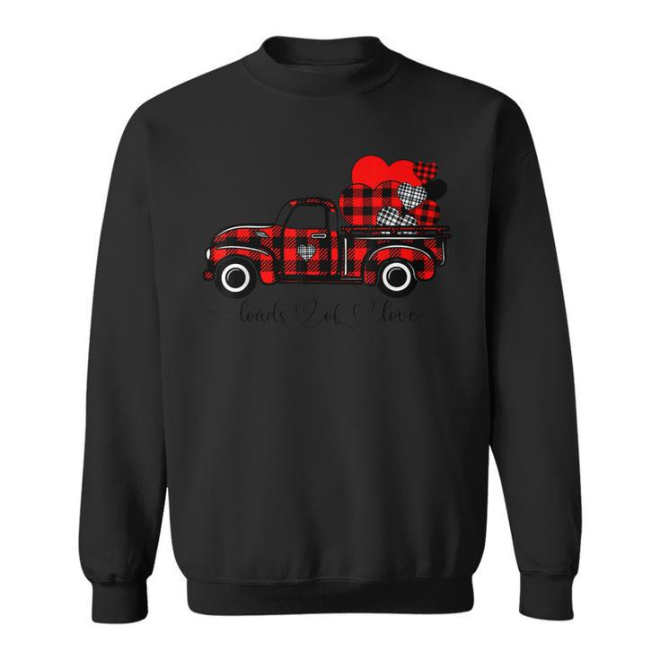 Loads Of Love Truck Love Valentines Day Matching Couple  Sweatshirt