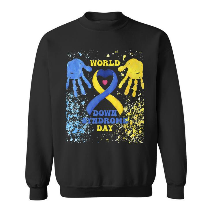 Love World Down Syndrome Awareness Day Love  Sweatshirt