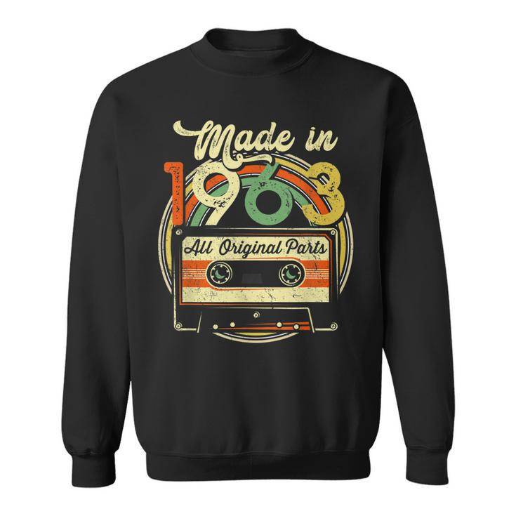 Made In 1963 58 Geburtstag Geschenke Kassettenband Vintage Sweatshirt