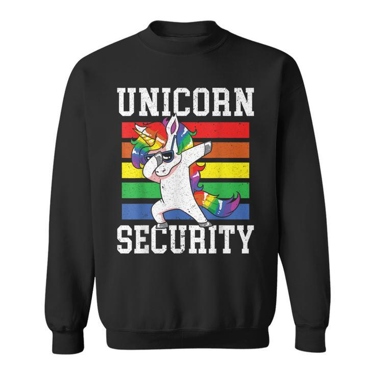 Magical Unicorn Security Best Dad Ever Fathers Day Sweatshirt