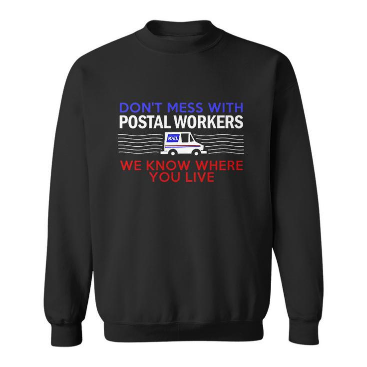 Mail Carrier Mailman Postal Worker Post Office Gift V2 Men Women Sweatshirt Graphic Print Unisex