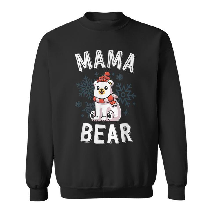 Mama Bear Family Christmas Polar Bear Holiday Xmas  Men Women Sweatshirt Graphic Print Unisex
