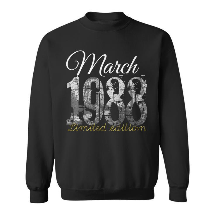 March 1988  - 35 Year Old  1988 35Th Birthday Gift  Sweatshirt