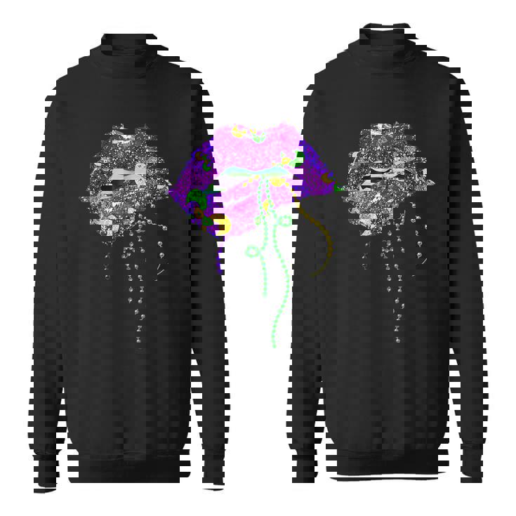 Mardi Gras Carnival Costume Purple & Gold Fleur De Lis Lips V10 ...