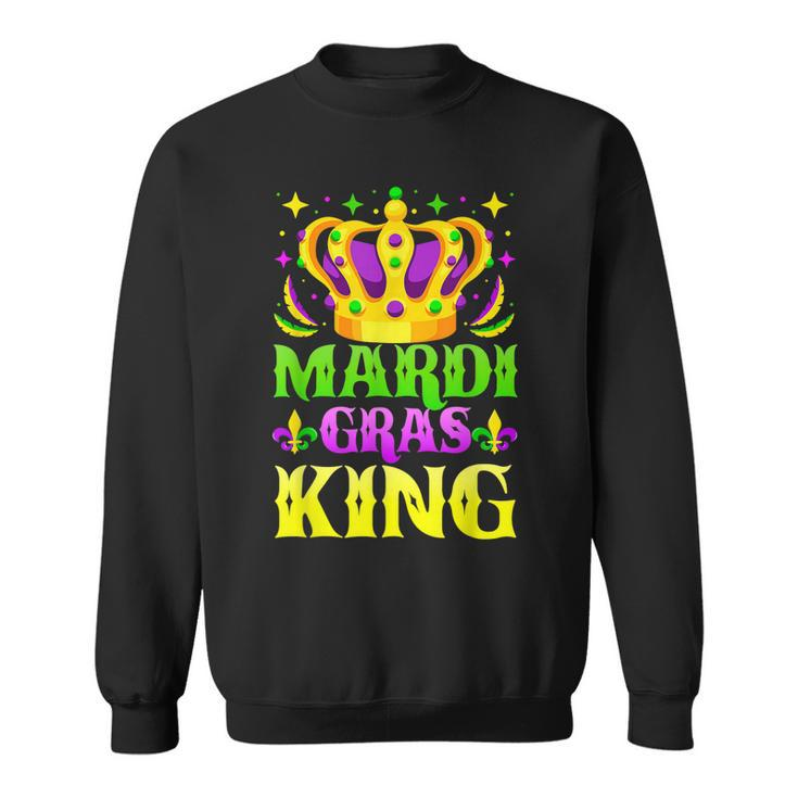 Mardi Gras King Funny Mardi Gras Carnival Festival Graphic  Sweatshirt
