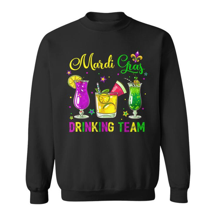 Mardi Gras Party Drinking Team Drunk Carnival Parade Costume  Sweatshirt