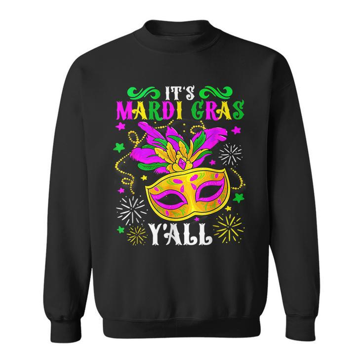 Mardi Gras Yall Funny Vinatage New Orleans Party 2023  Sweatshirt