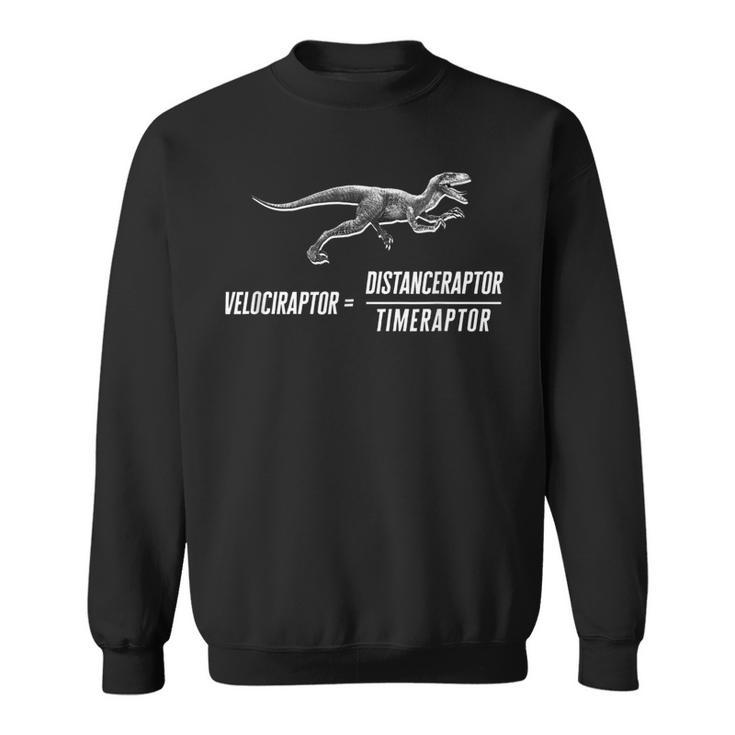 Math Geek Dinosaur Velociraptor Equation V2 Sweatshirt