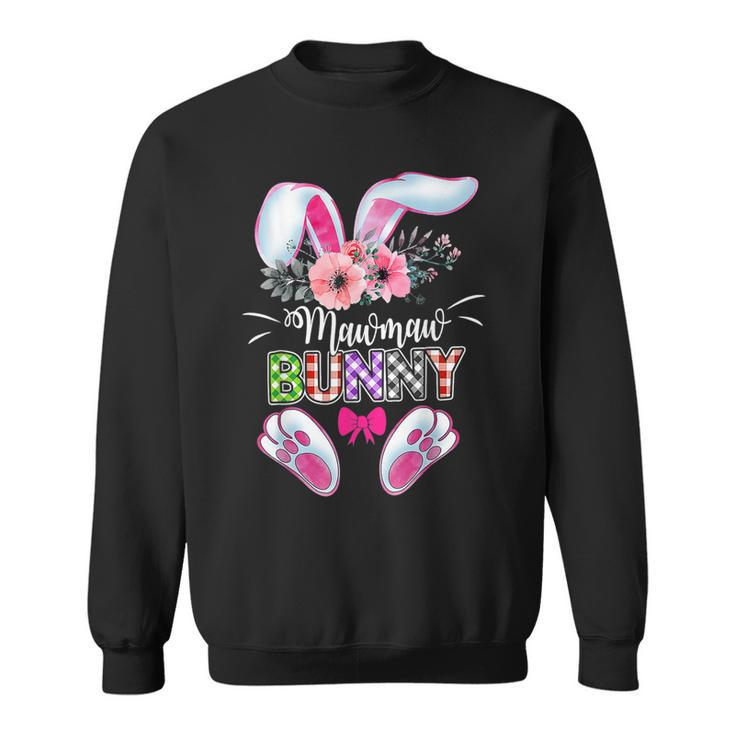 Mawmaw Bunny Plaid  Happy Easter Day  Sweatshirt