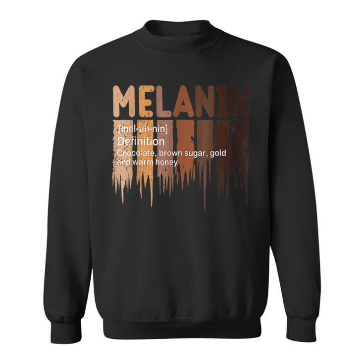 Melanin Definition African American Black Pride Melanin  Sweatshirt