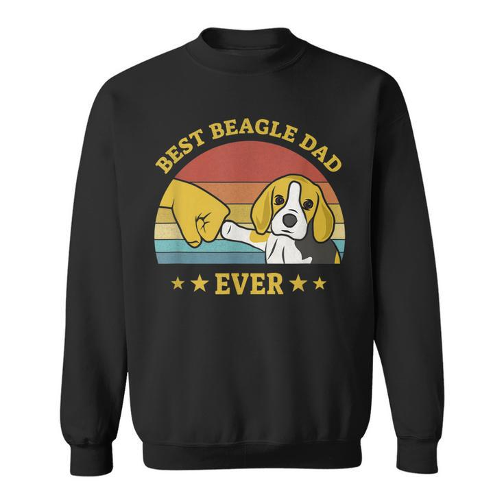 Mens Best Beagle Dad Ever Proud Vintage Beagle Gifts Puppy Lover  Sweatshirt